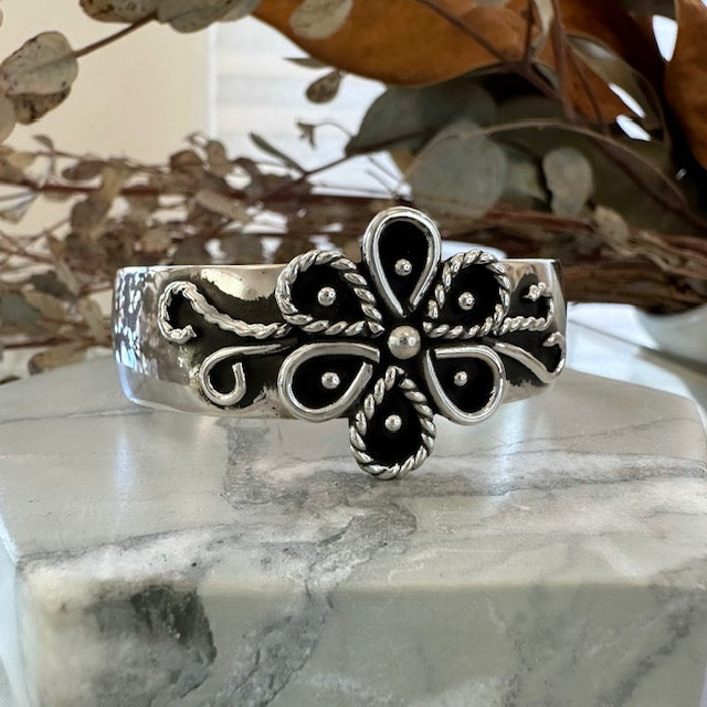 Large Floral Detail Cuff
