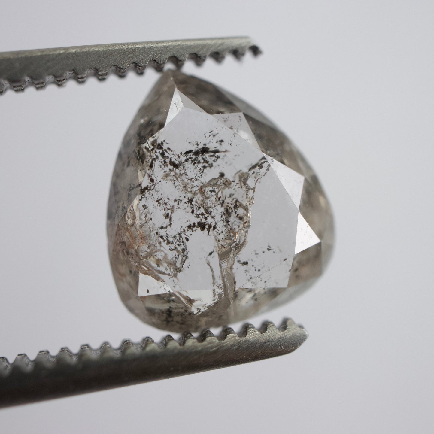 Salt & Pepper Pear Diamond