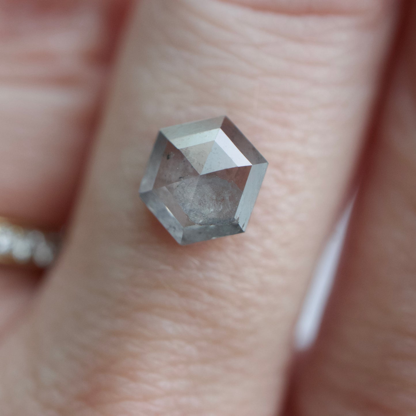 Salt & Pepper Hexagon Diamond