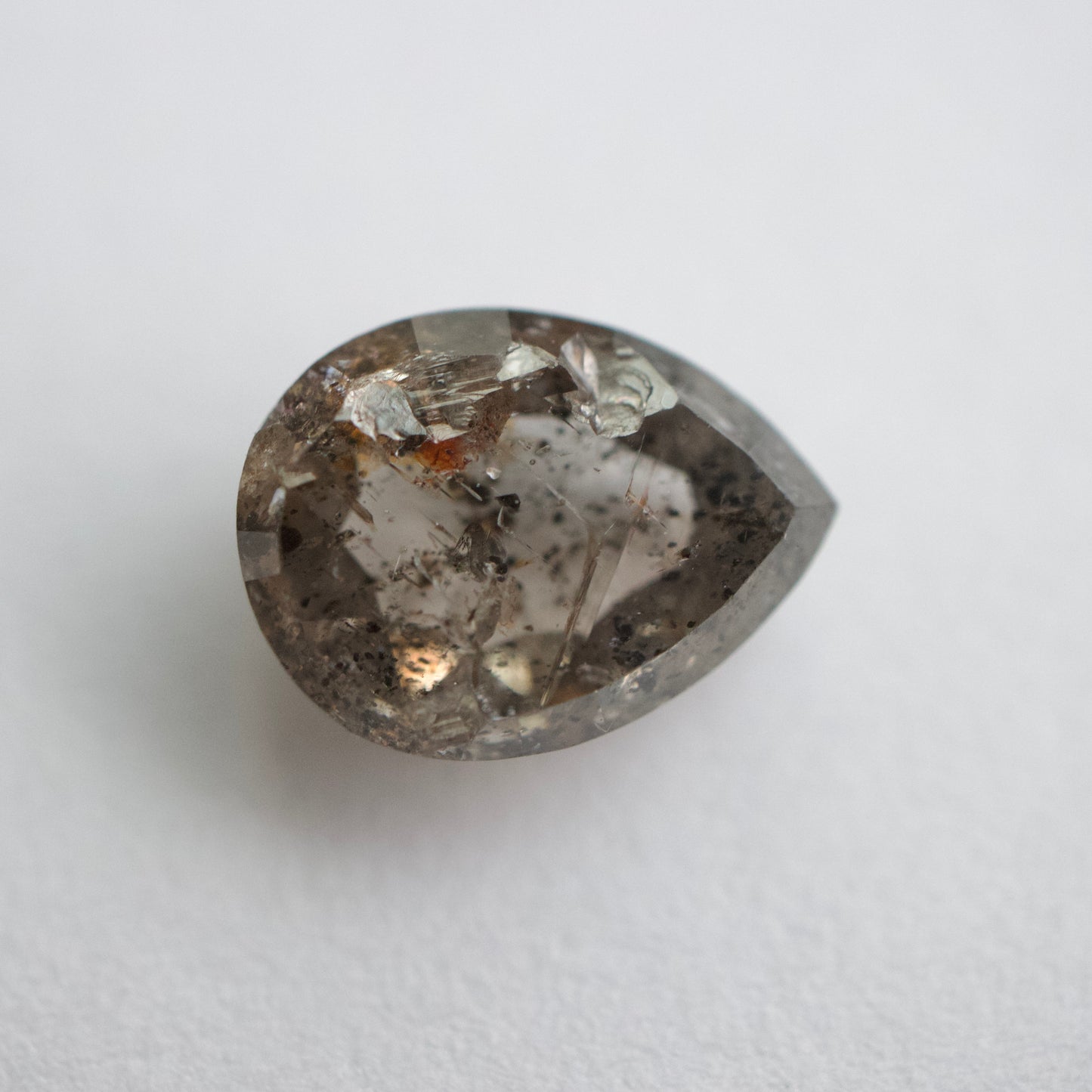 *Salt & Pepper Pear Diamond