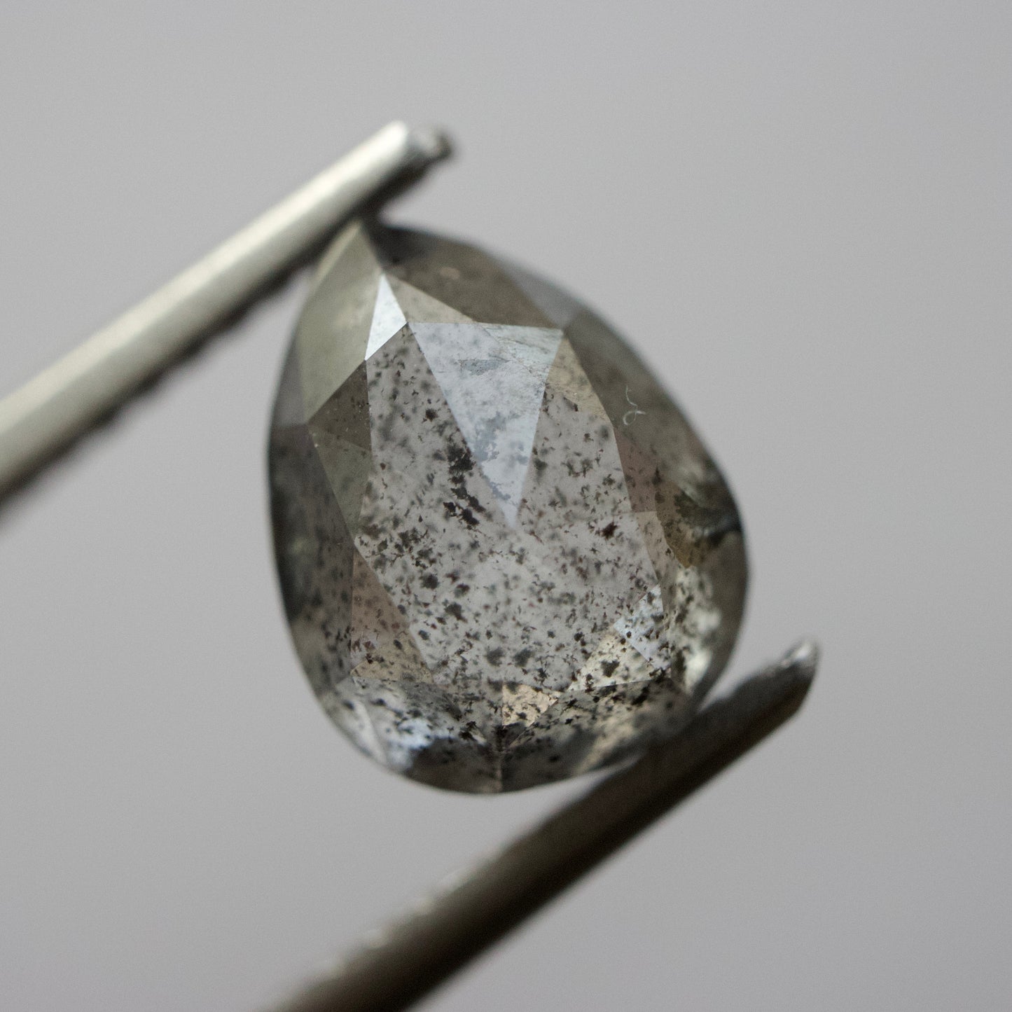 Salt & Pepper Pear Diamond