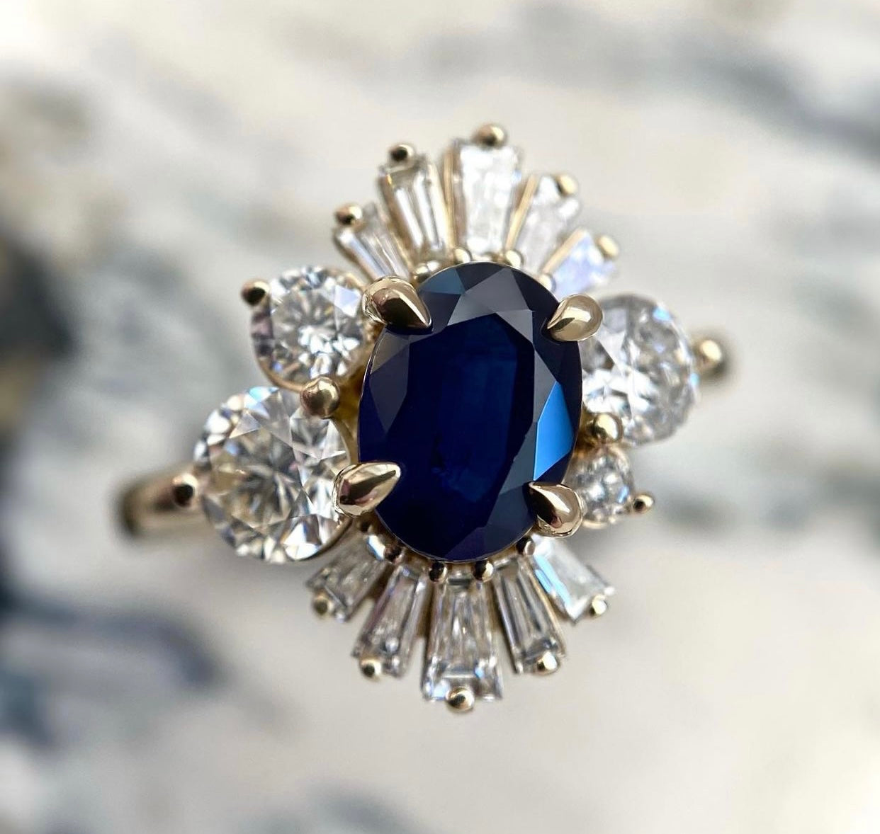 Asymmetrical Cluster Halo Ring