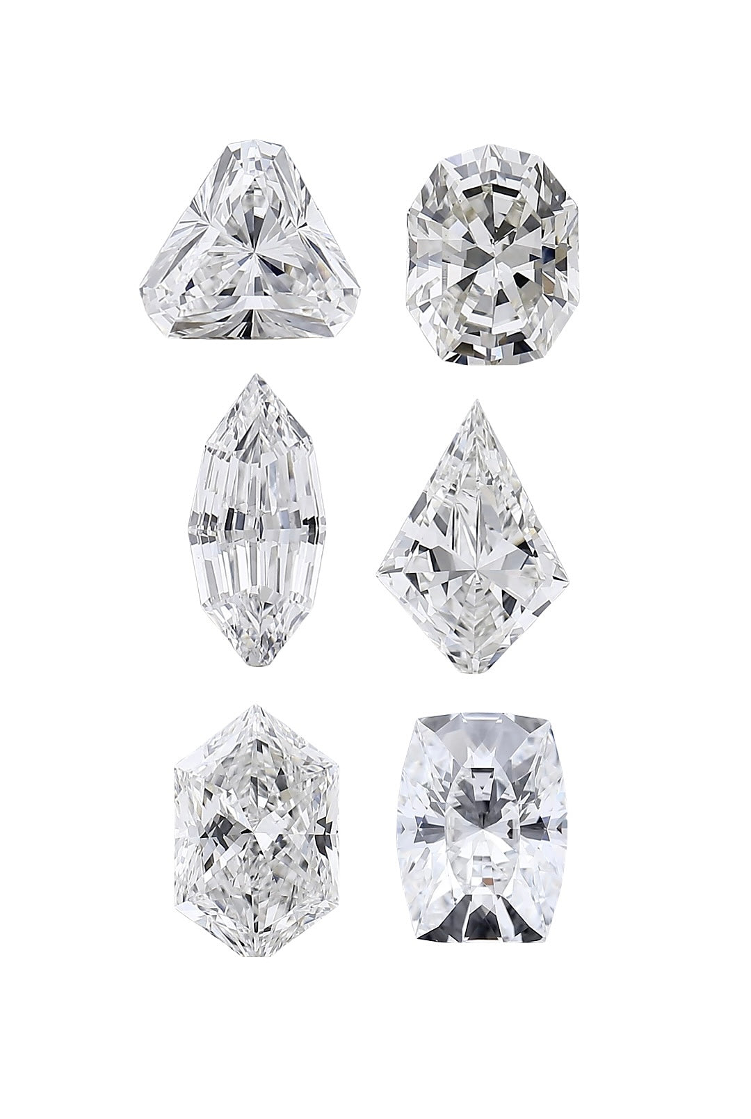Unique Cut Lab-Grown Diamonds