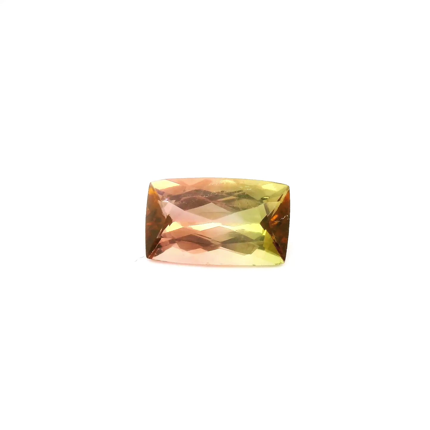 1.03ct Cushion Natural Tourmaline (Colour Bicolor, Clarity Slightly Included, Cut Faceted)