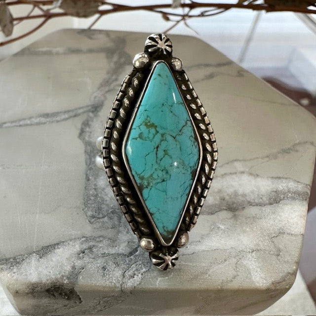 #8 NV Turquoise Lozenge Ring