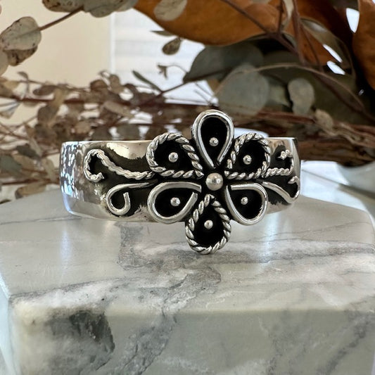 Large Floral Detail Cuff