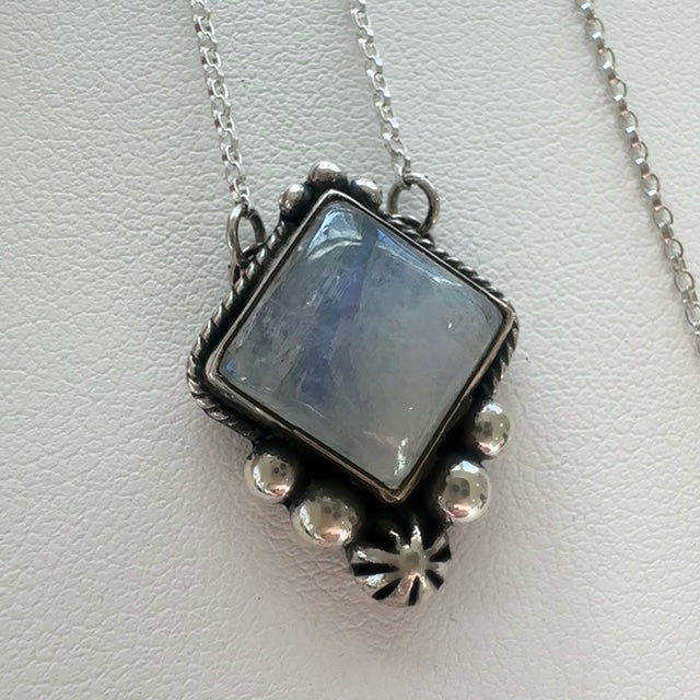 Moonstone Star Necklace