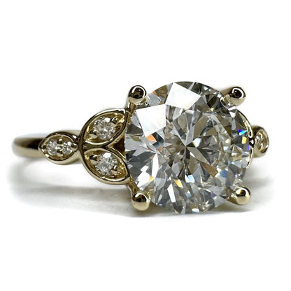 Floral Marquise + Round Ring