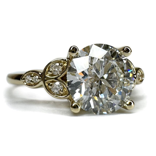 Floral Marquise + Round Ring