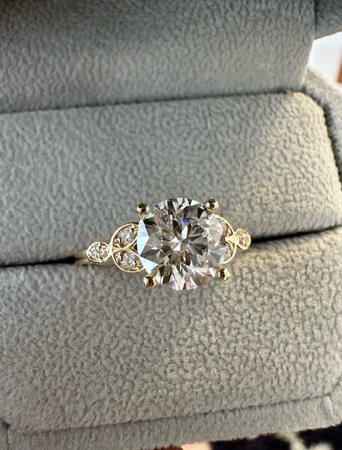 Floral Marquise + Round Ring