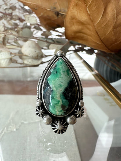 Large Pixie Nv Turquoise Ring
