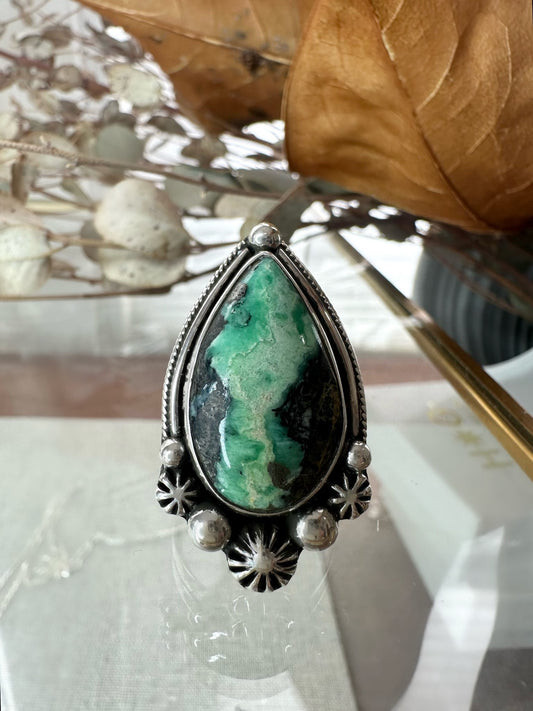 Large Pixie Nv Turquoise Ring