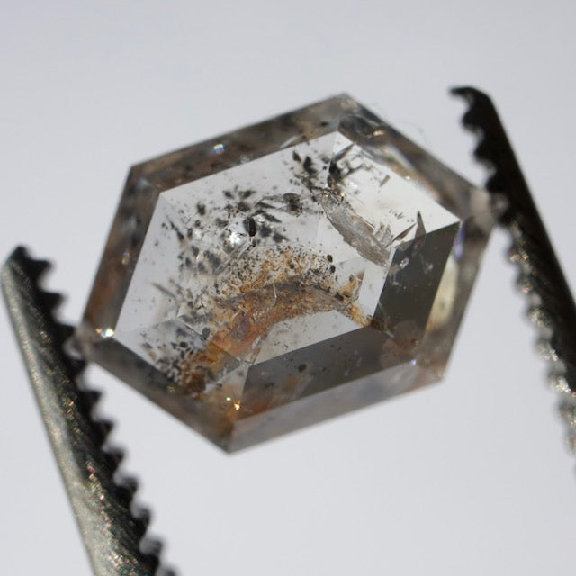Salt & Pepper Hexagon Diamond