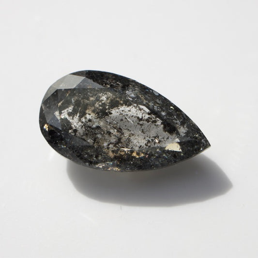 Salt & Pepper Pear Diamond