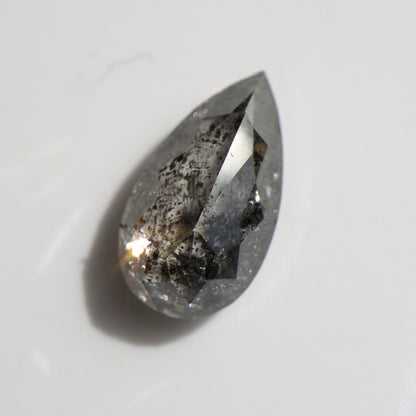Salt & Pepper Pear Diamond