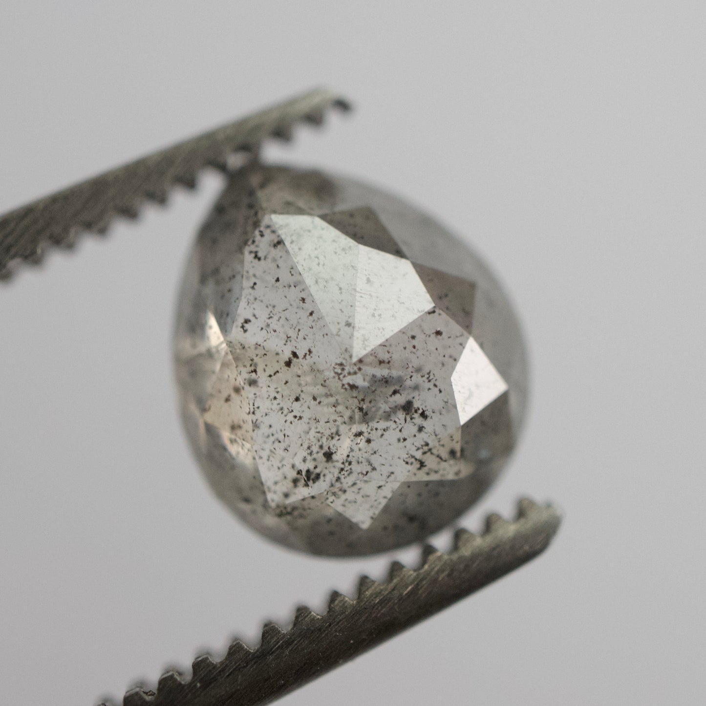 Salt & Pepper Pear Diamond