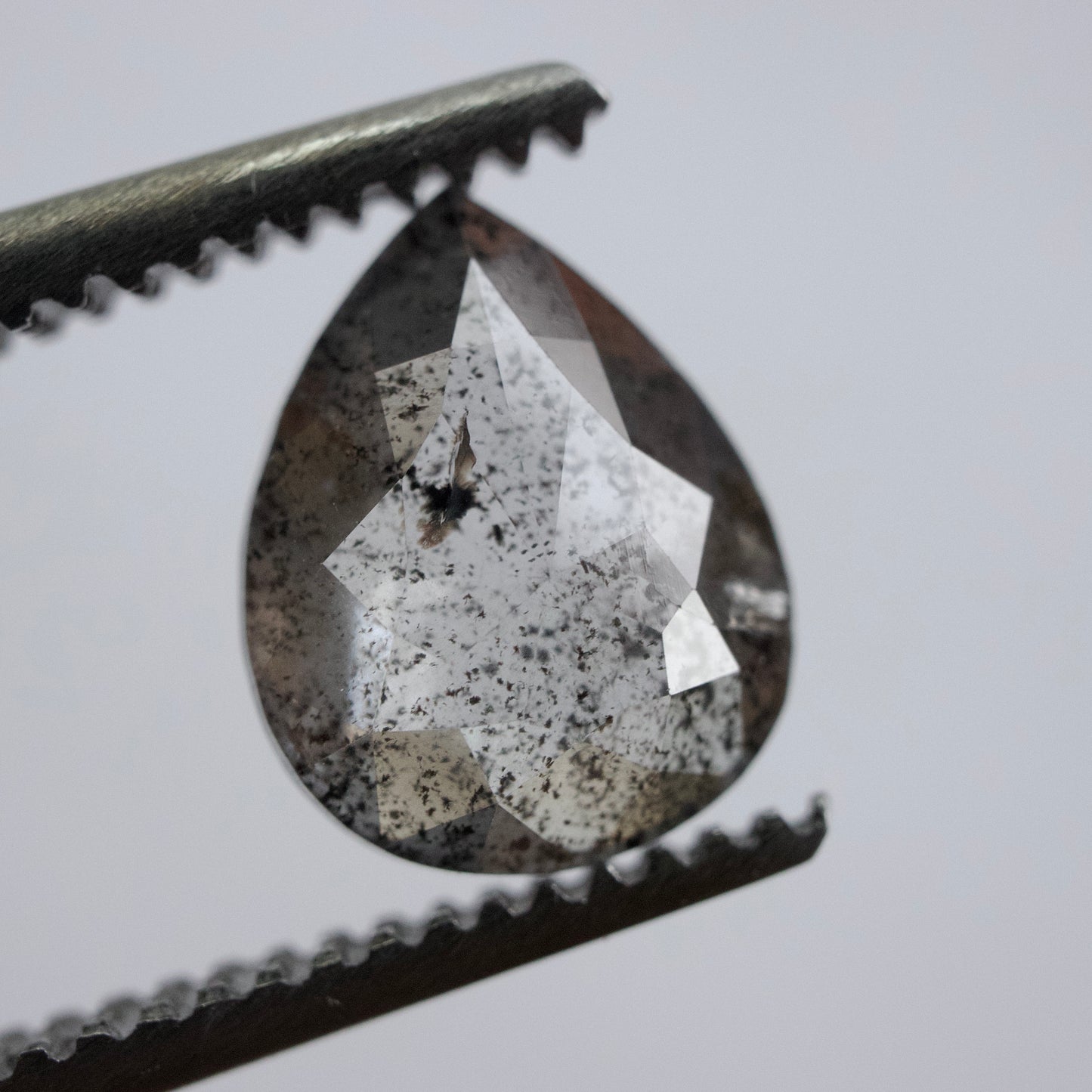 Salt & Pepper Pear Diamond