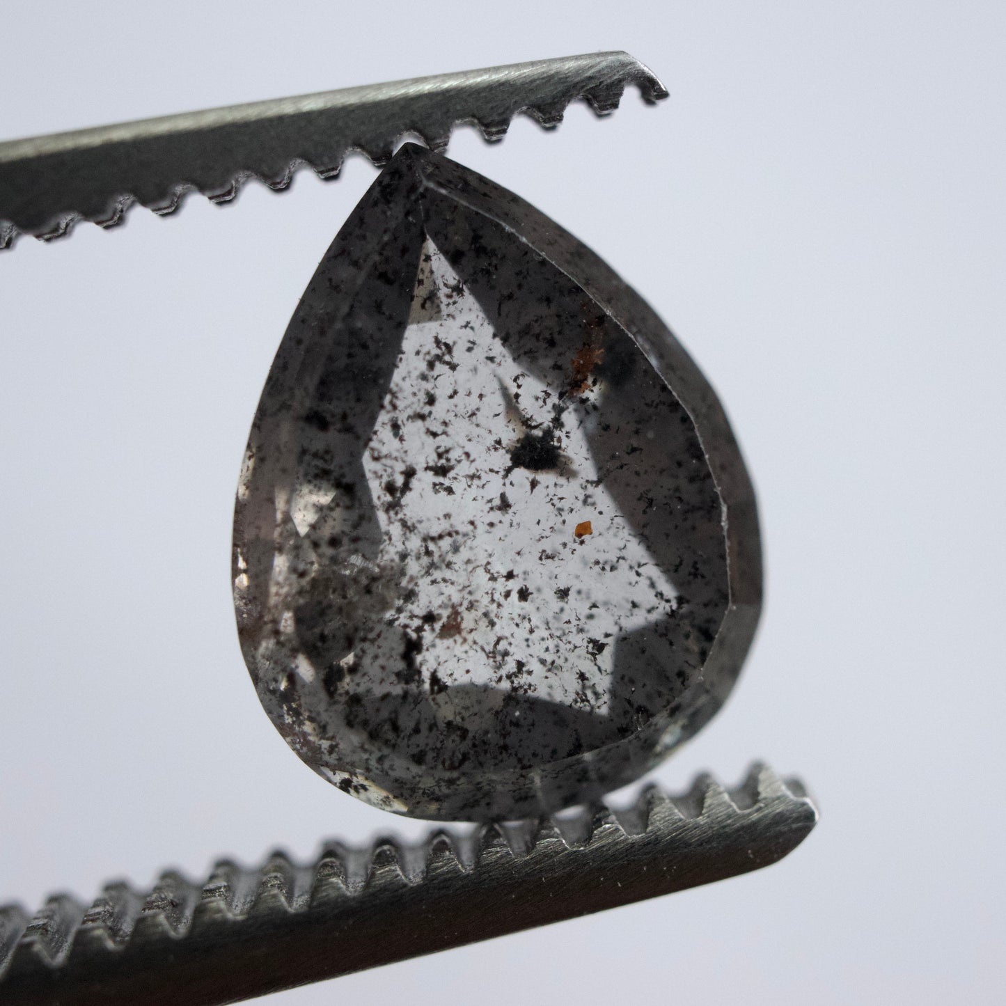 Salt & Pepper Pear Diamond