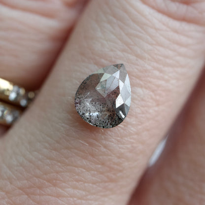 Salt & Pepper Pear Diamond
