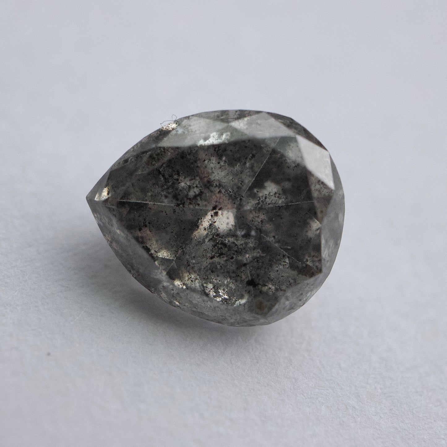 Salt & Pepper Pear Diamond