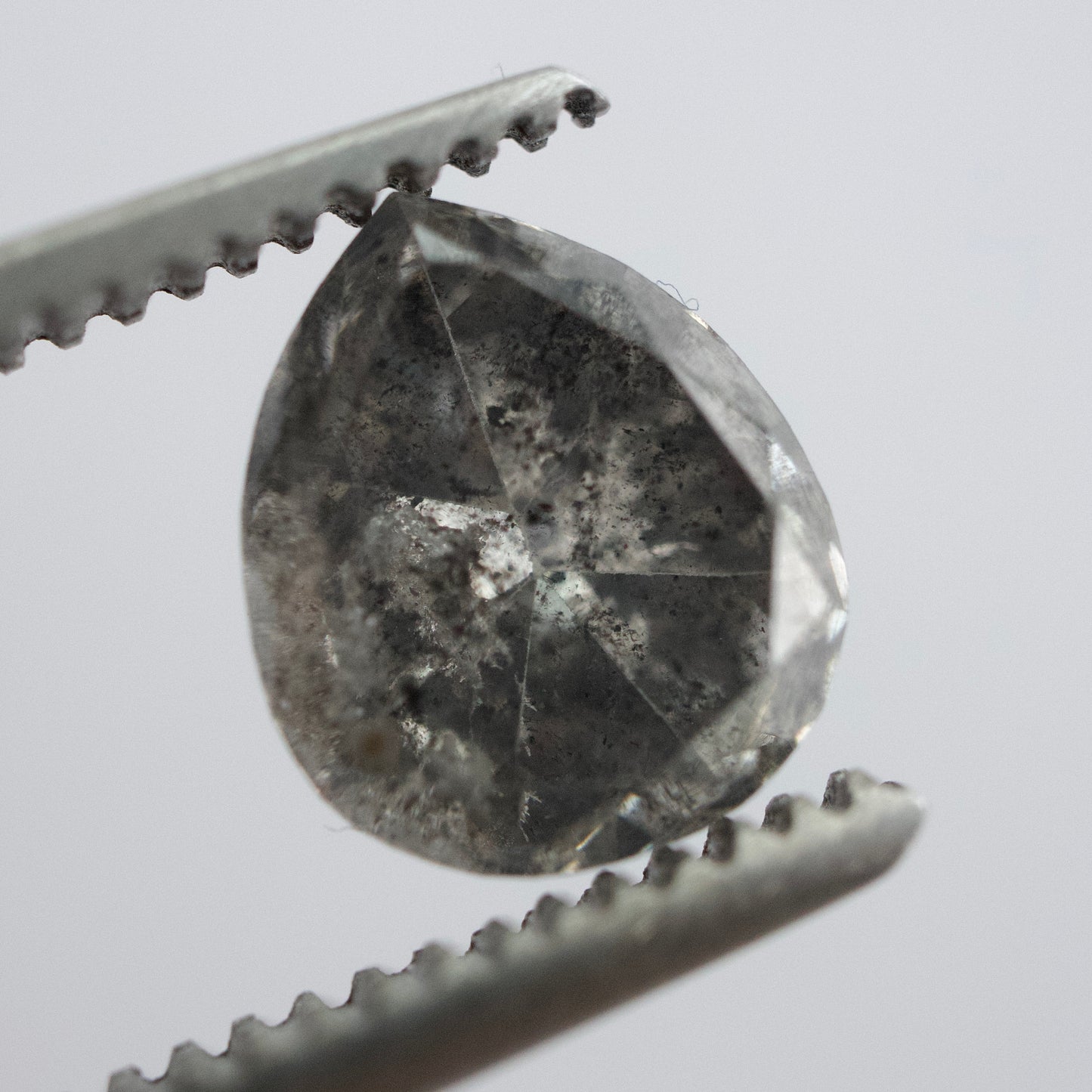 Salt & Pepper Pear Diamond
