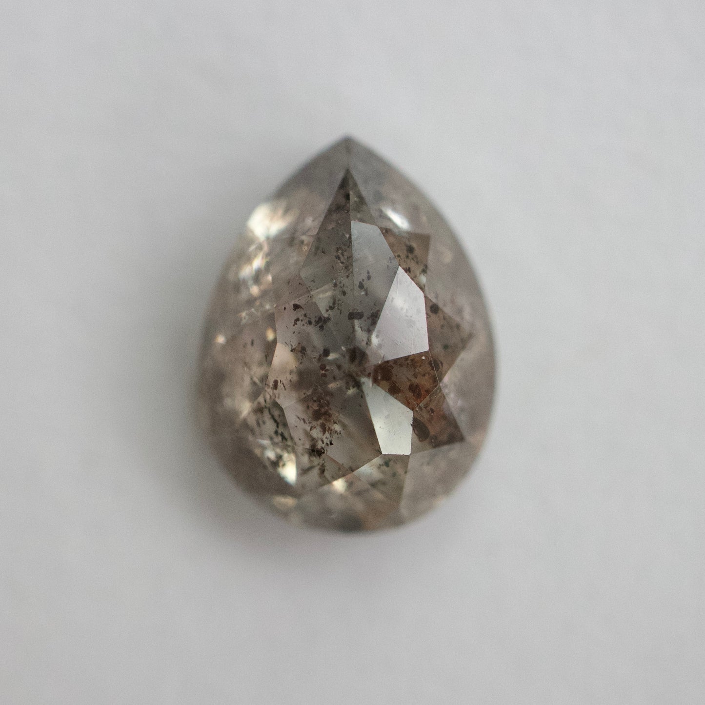 *Salt & Pepper Pear Diamond