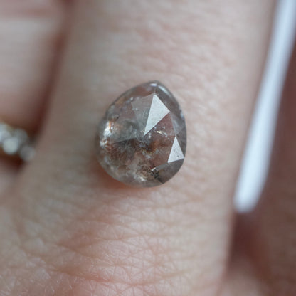 Salt & Pepper Pear Diamond