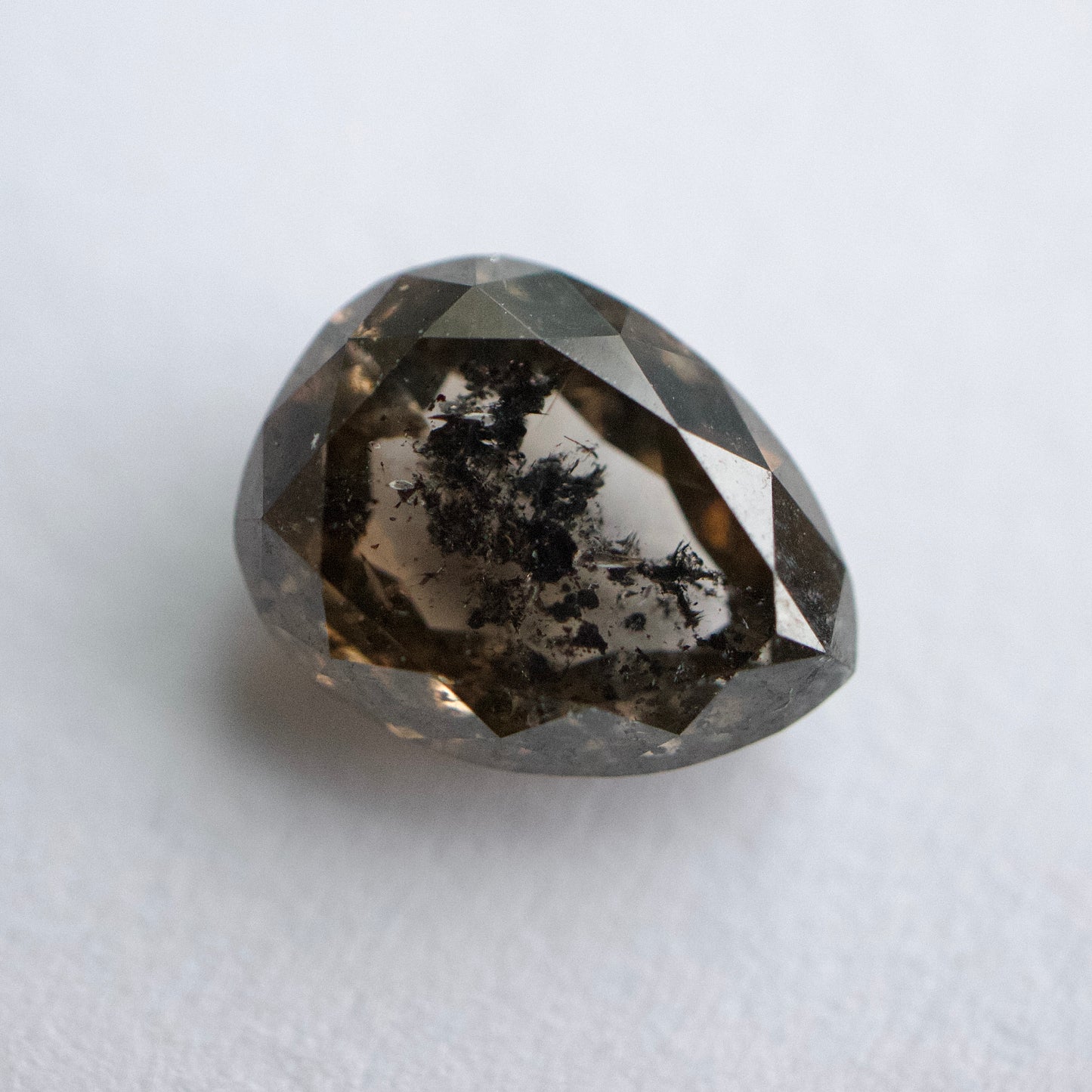 Salt & Pepper Pear Diamond