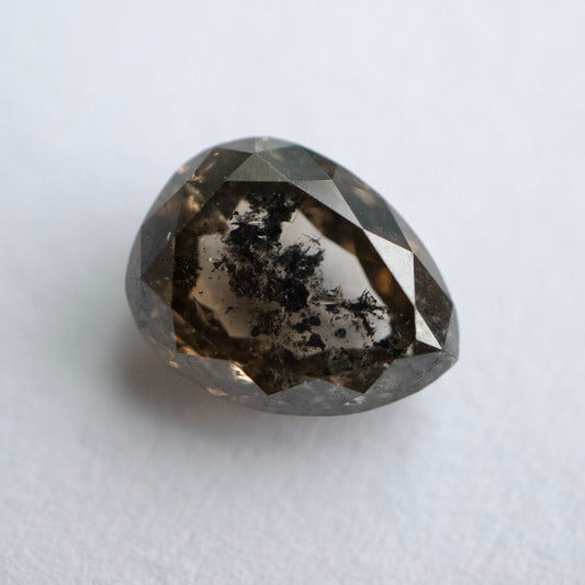 Salt & Pepper Pear Diamond