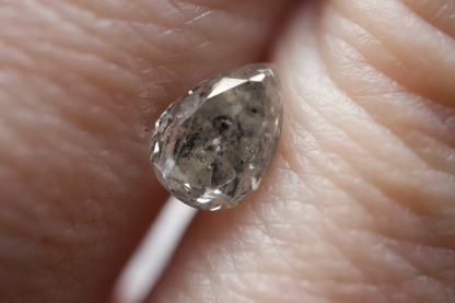 Salt & Pepper Pear Diamond
