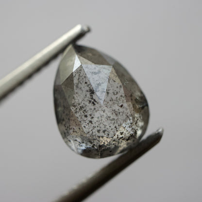 Salt & Pepper Pear Diamond