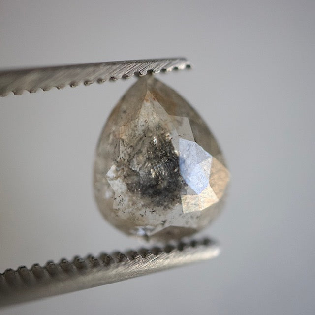 Salt & Pepper Pear Diamond