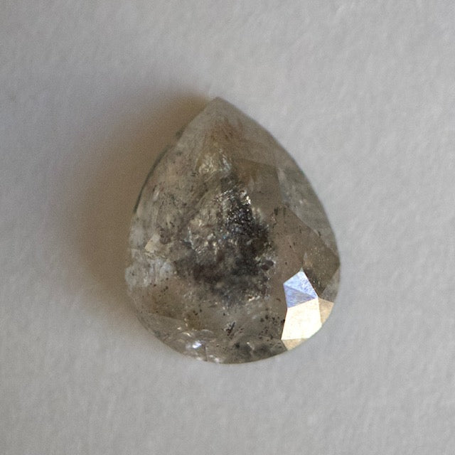 Salt & Pepper Pear Diamond