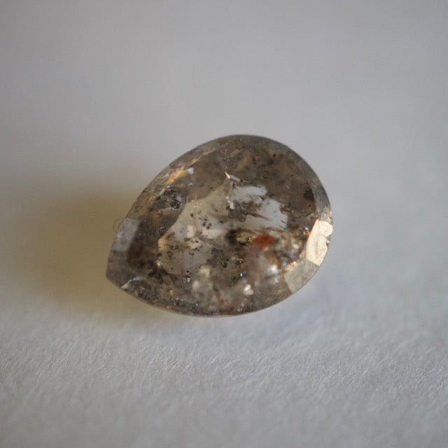 Salt & Pepper Pear Diamond