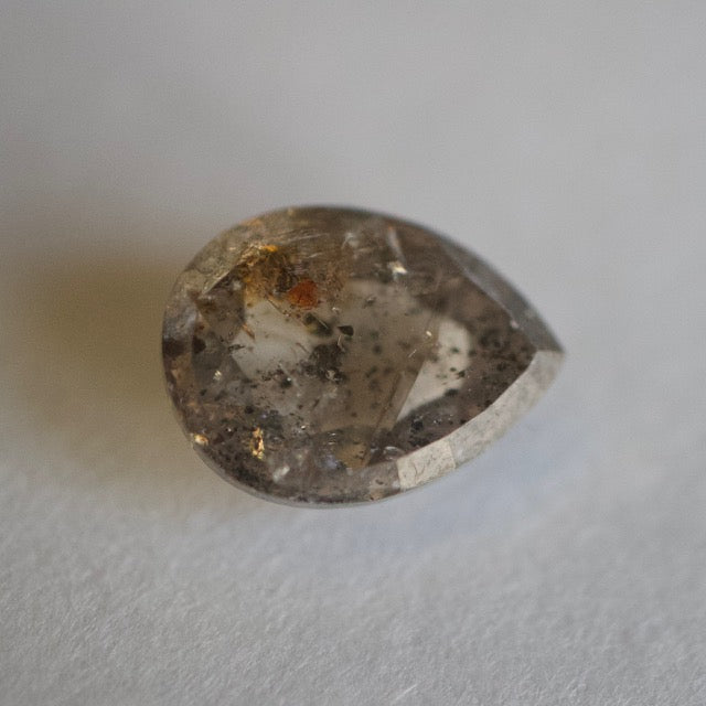 Salt & Pepper Pear Diamond