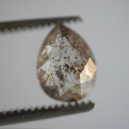 Salt & Pepper Pear Diamond