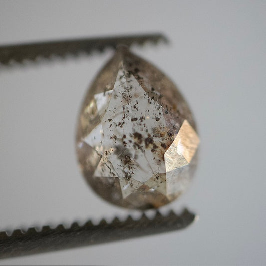 Salt & Pepper Pear Diamond