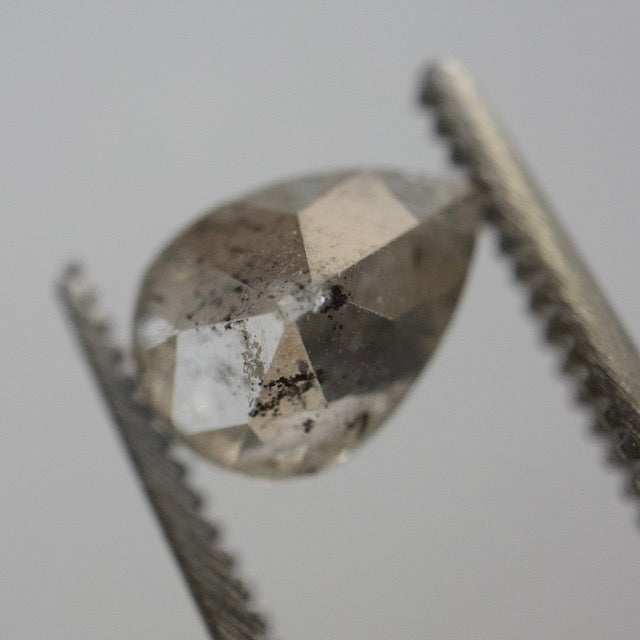 Salt & Pepper Pear Diamond