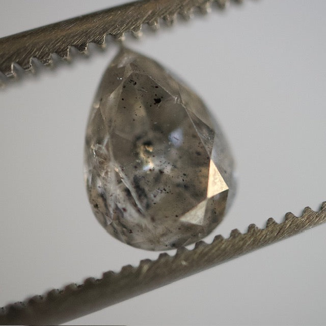 Salt & Pepper Pear Diamond