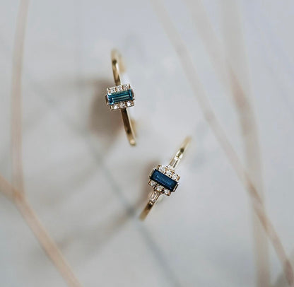 Baguette Gemstone Ring