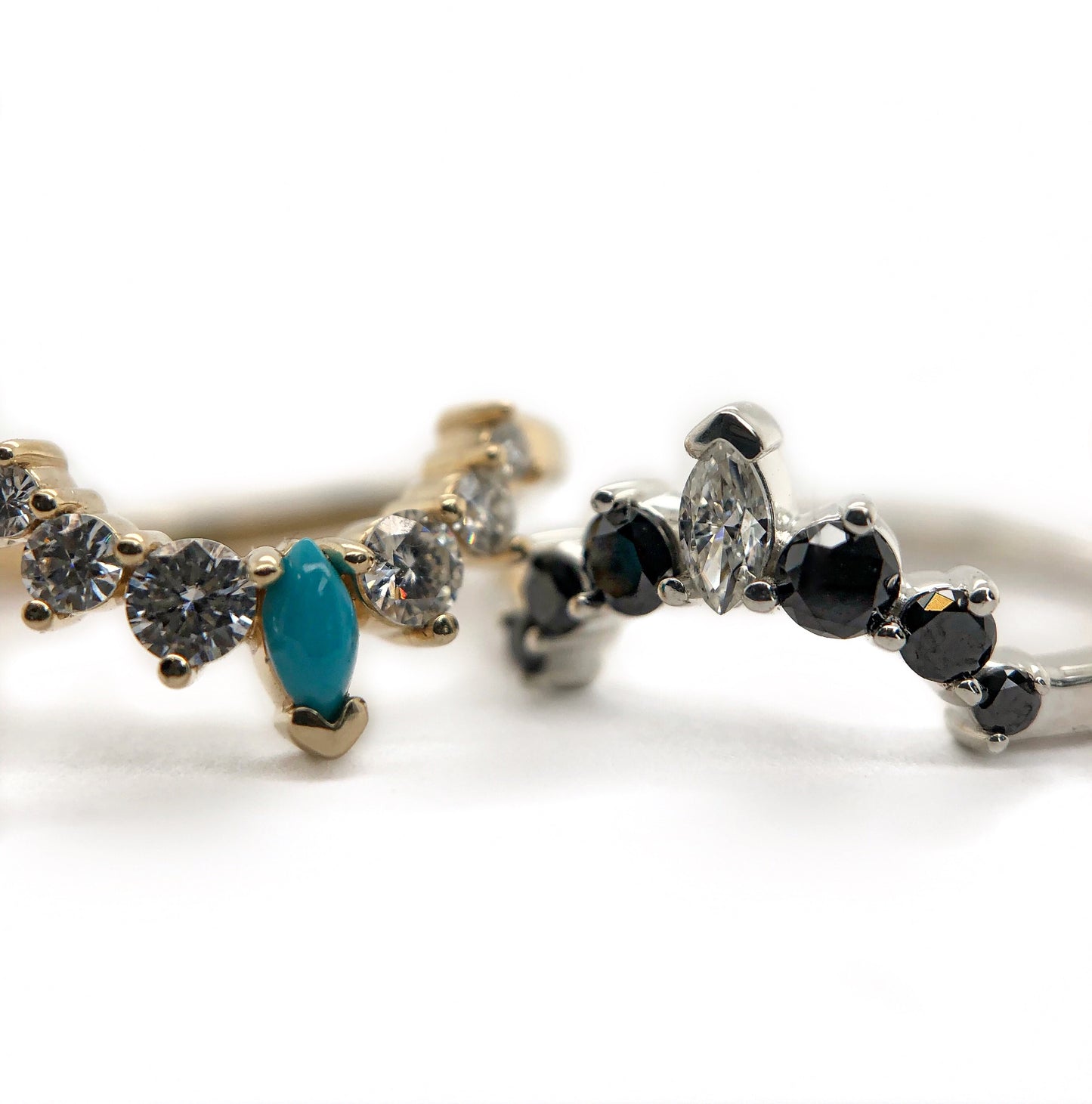 Turquoise Marquise Stacking Band - Honey&Goldies