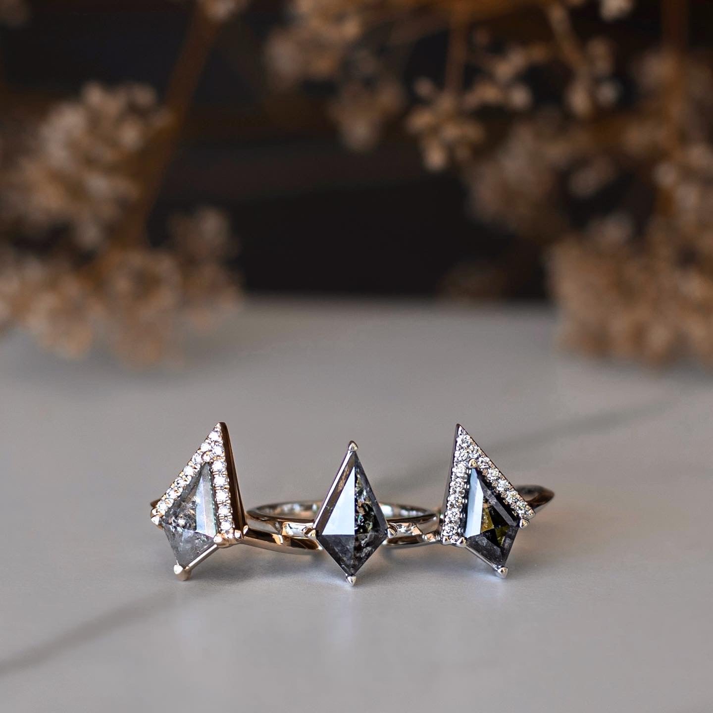 Half Halo Ring - Create Your Own