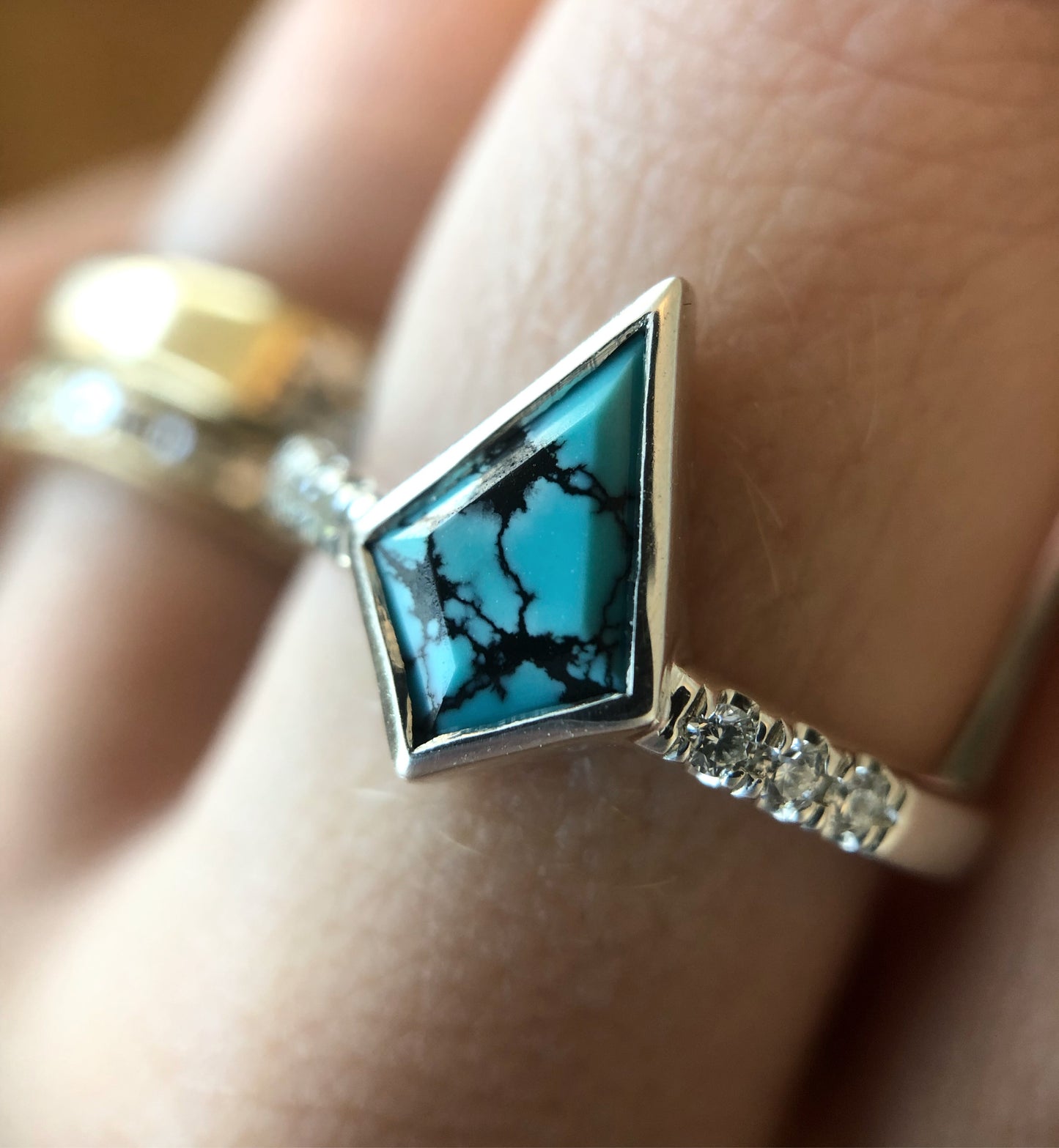 Diamond Band Kite Ring - Create Your Own