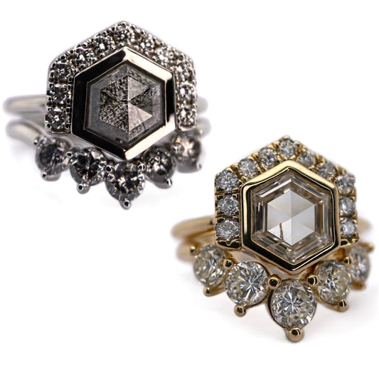 Black stone and Gold Ring