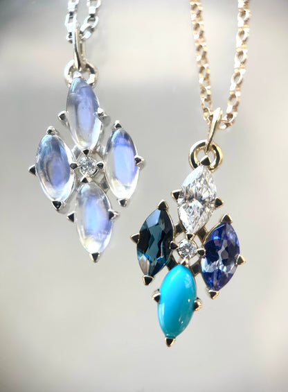Marquise Birthstone/Gemstone Necklace