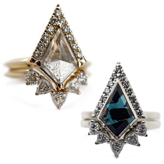 Half Halo Kite + Trillion Contour Band Set - Create Your Own