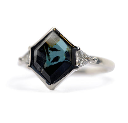 Hexagon + Triangle Diamond Edge Ring - Create Your Own