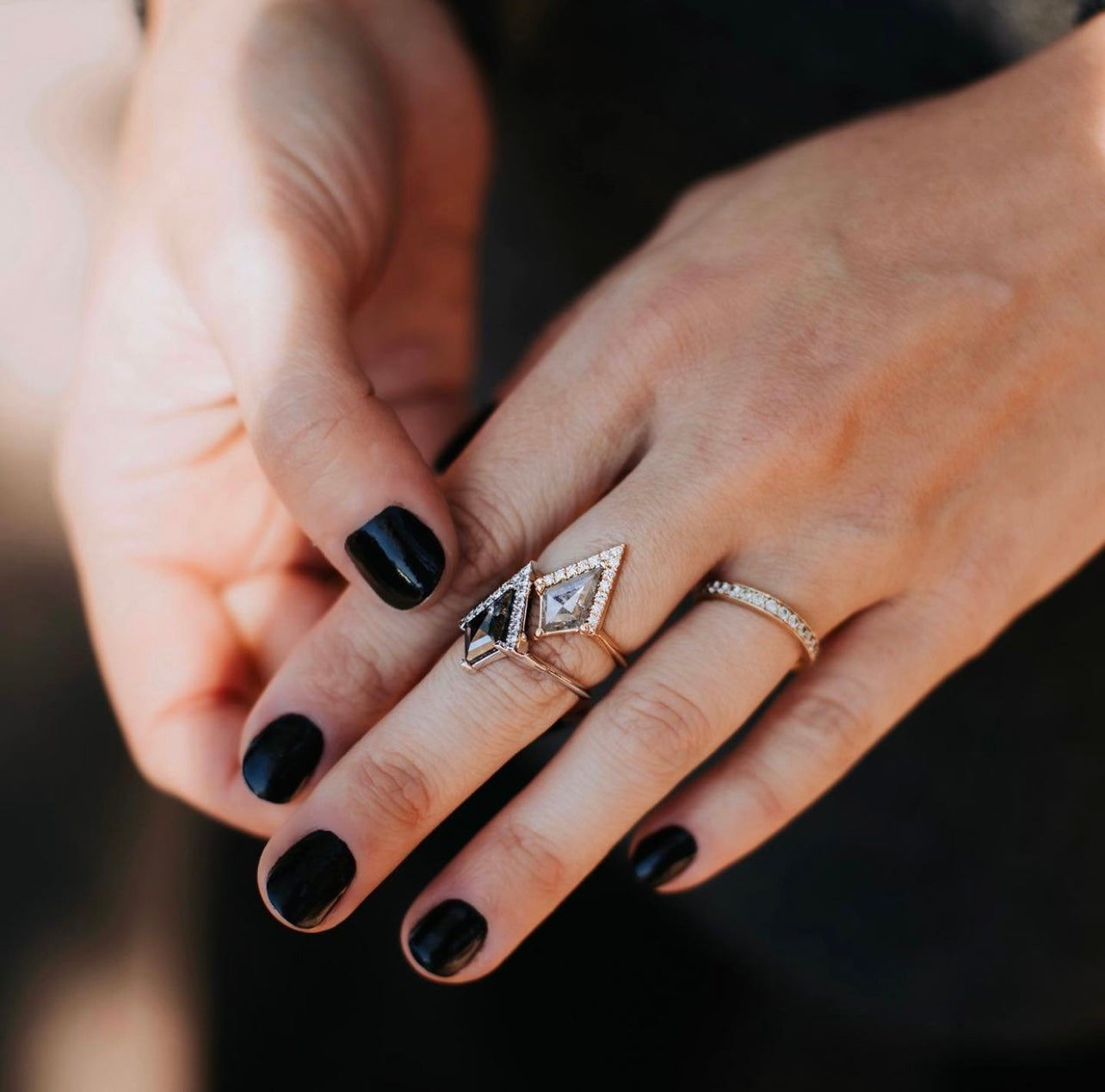 Half Halo Kite + Trillion Contour Band Set - Create Your Own