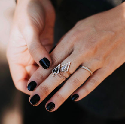 Half Halo Kite + Trillion Contour Band Set - Create Your Own
