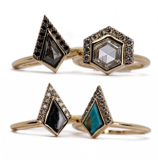 Half Halo Ring - Create Your Own